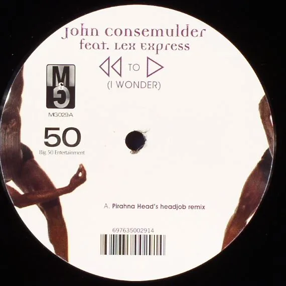 Лицевая сторона обложки — John CONSEMULDER feat LEX EXPRESS — Rewind To Start