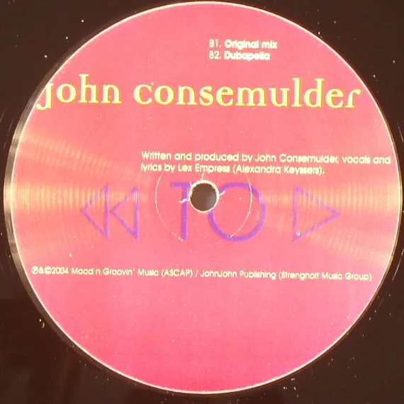 Обратная сторона обложки — John CONSEMULDER feat LEX EXPRESS — Rewind To Start