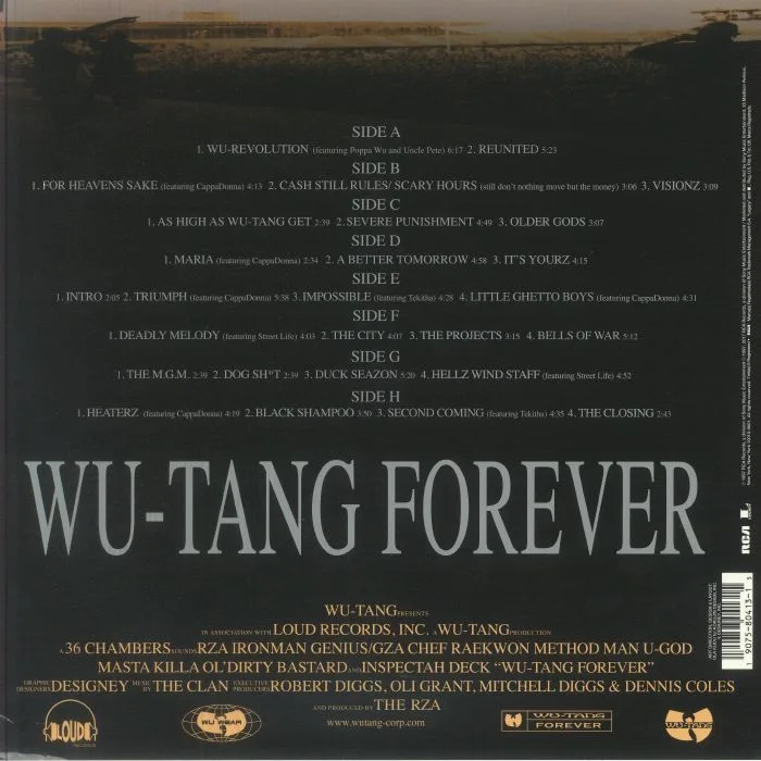 Обратная сторона обложки — WU TANG CLAN — Wu Tang Forever