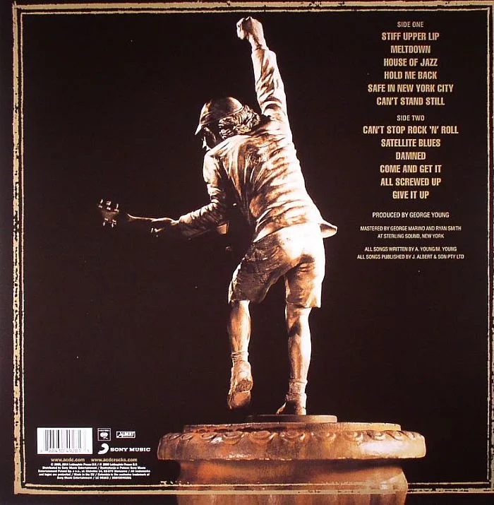 Back cover — AC / DC — Stiff Upper Lip