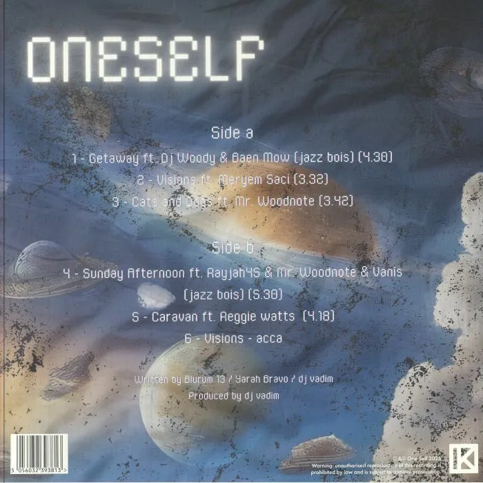 Обратная сторона обложки — ONE SELF — Visions (Record Store Day RSD 2025)