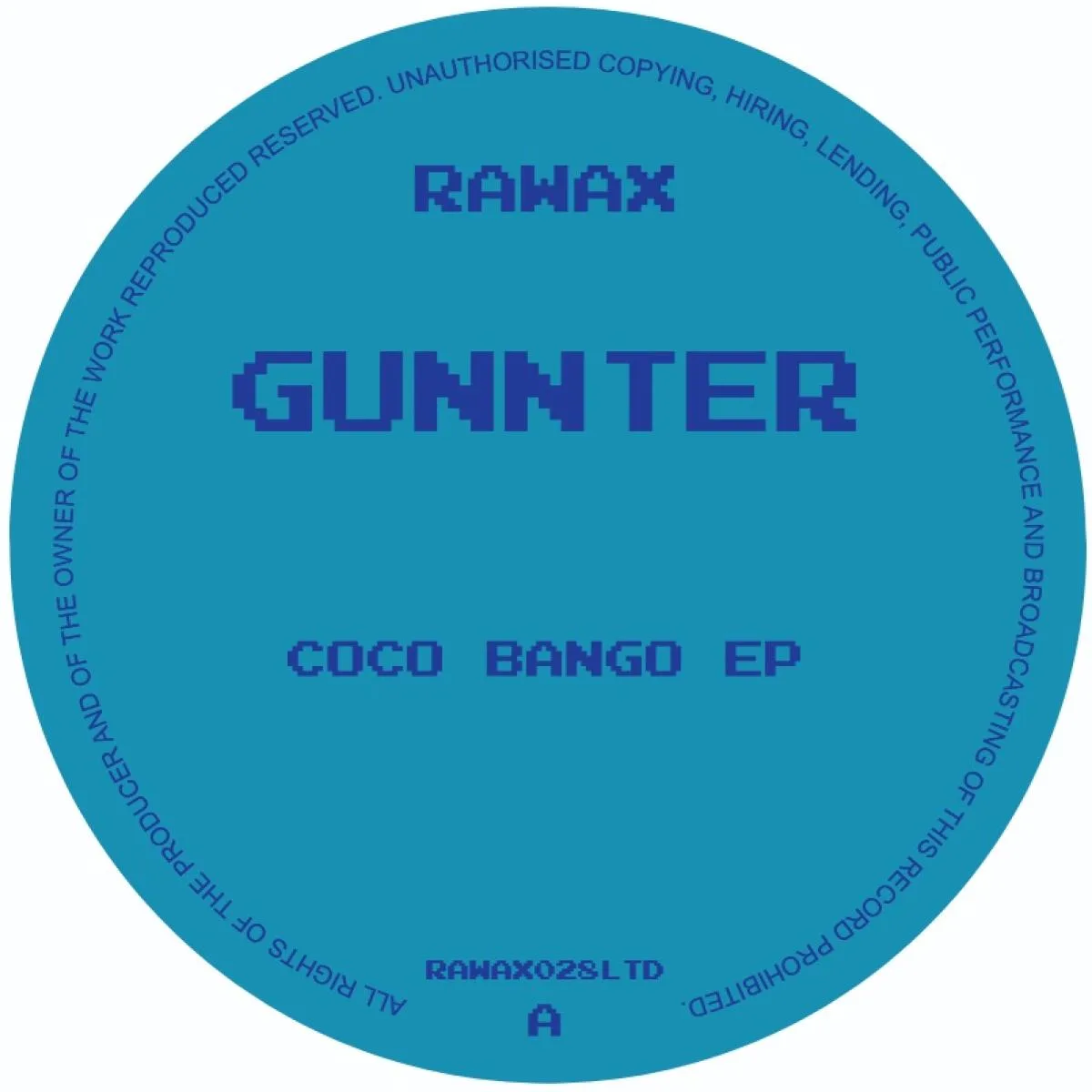 Лицевая сторона обложки — GUNNTER — Coco Bango EP