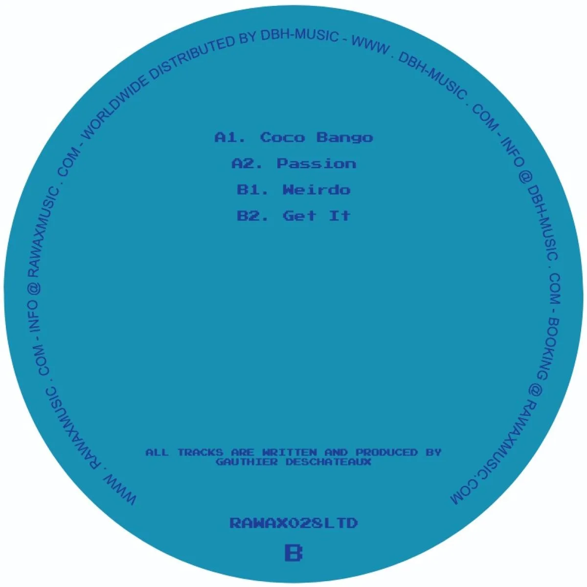 Обратная сторона обложки — GUNNTER — Coco Bango EP