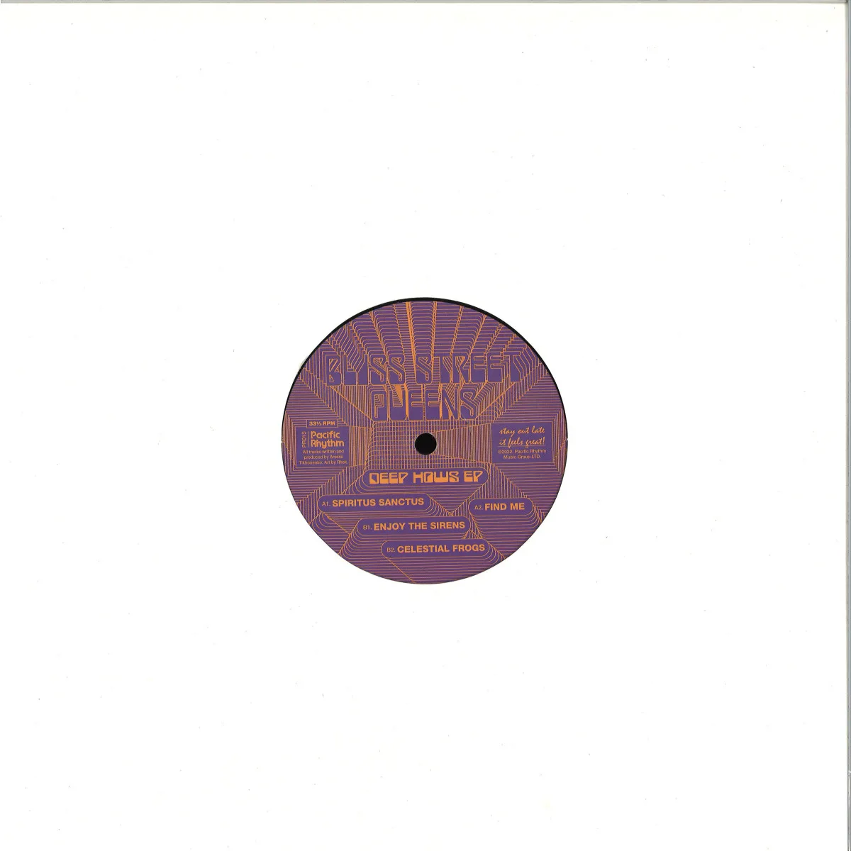 Обратная сторона обложки — Bliss Street Queens — Deep Hows EP