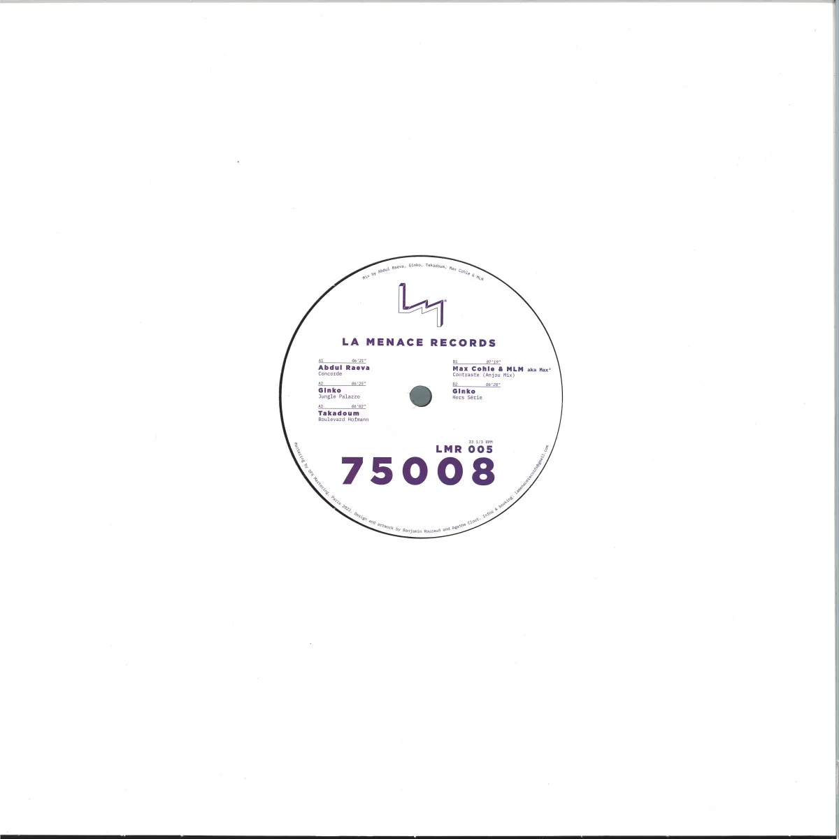 Back cover — Various — 75008 EP