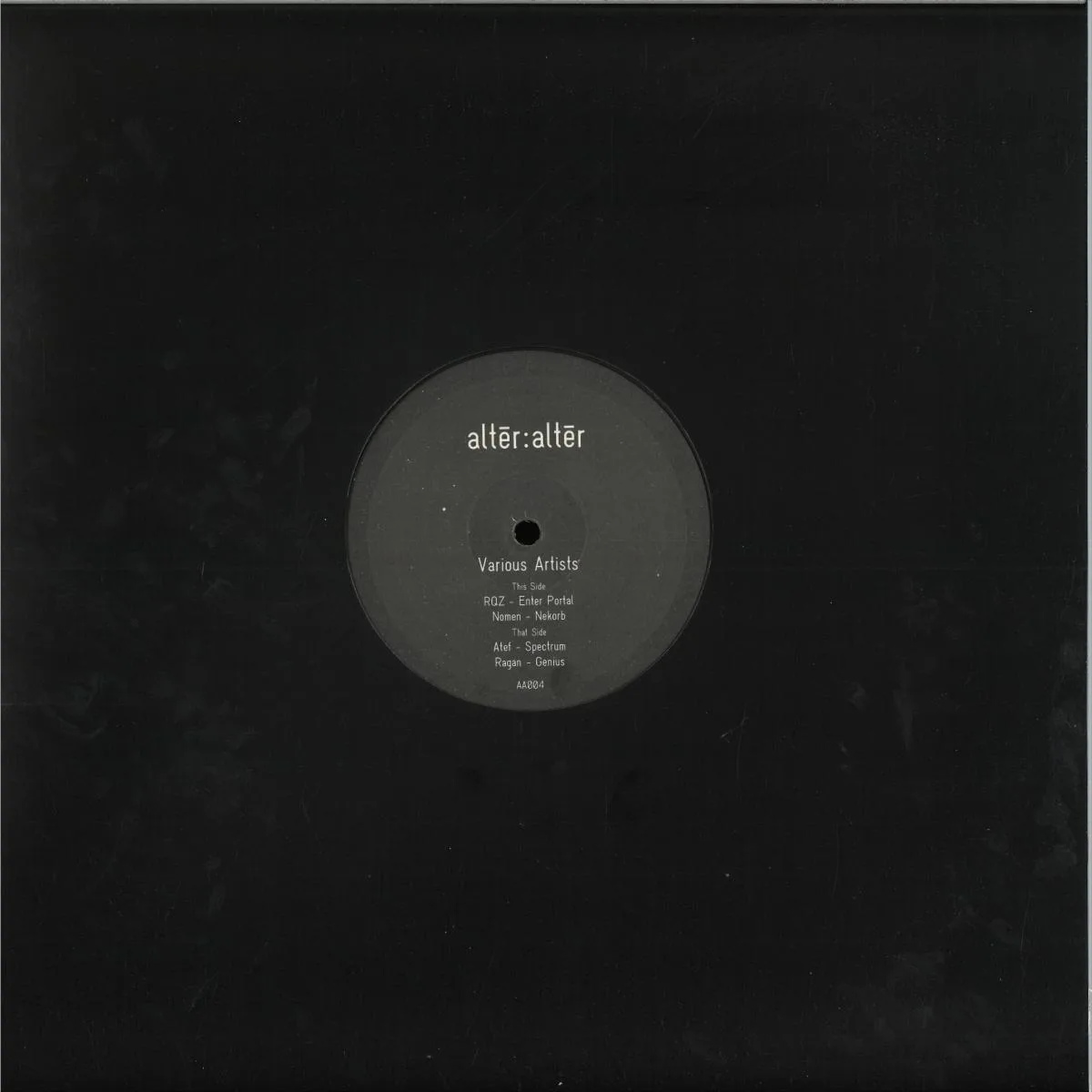 Back cover — Various — Alter : Alter 004