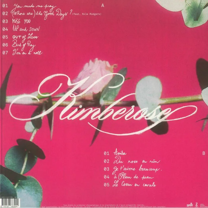 Обратная сторона обложки — KIMBEROSE — Roses