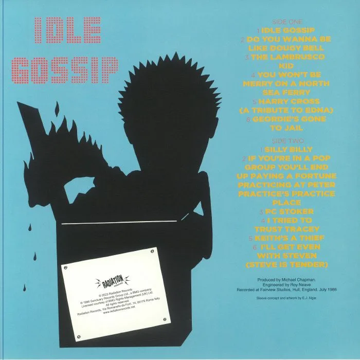 Back cover — TOY DOLLS — Idle Gossip (reissue)