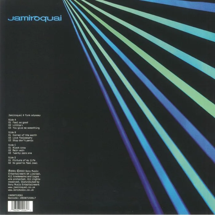 Обратная сторона обложки — JAMIROQUAI — A Funk Odyssey (reissue)