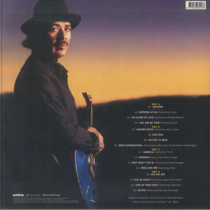 Back cover — SANTANA — Shaman