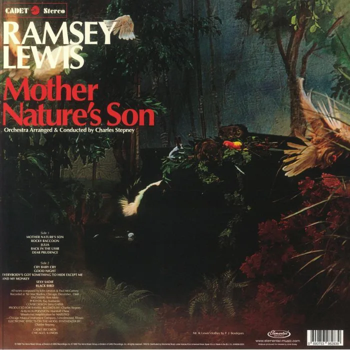 Обратная сторона обложки — Ramsey LEWIS — Mother Nature's Son (reissue)