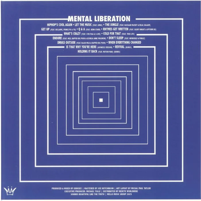 Обратная сторона обложки — ODDISEE — Mental Liberation (remastered)