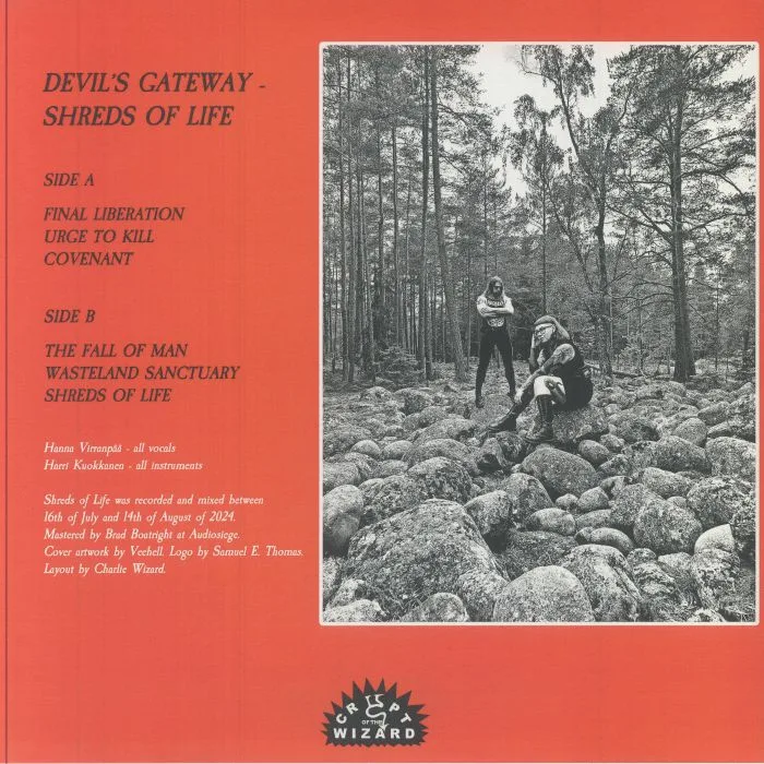 Back cover — DEVIL'S GATEWAY — Shreds Of Life