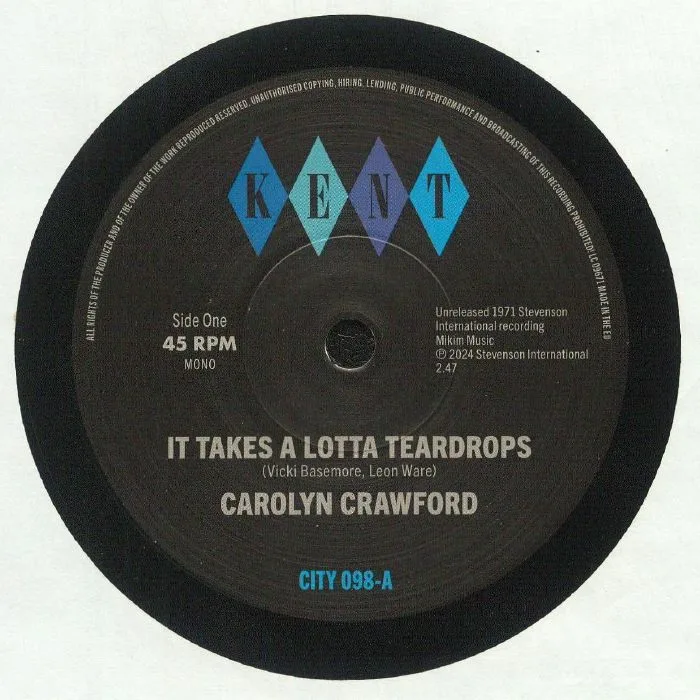 Carolyn CRAWFORD / HODGES JAMES & SMITH — It Takes A Lotta Teardrops