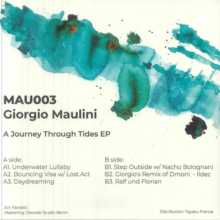Back cover — Giorgio MAULINI — A Journey Through Tides EP