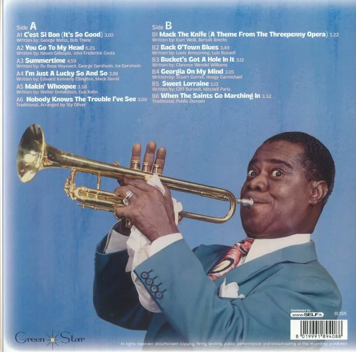 Обратная сторона обложки — Louis ARMSTRONG — Satch (remastered)