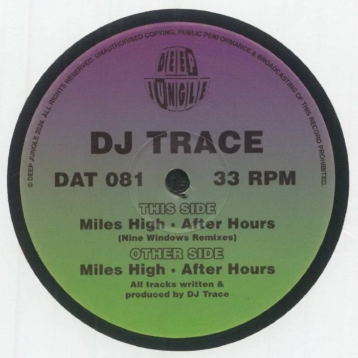 Front cover — DJ TRACE — Miles High (reissue)