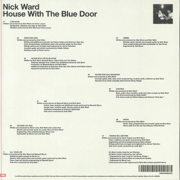 Обратная сторона обложки — Nick WARD — House With The Blue Door