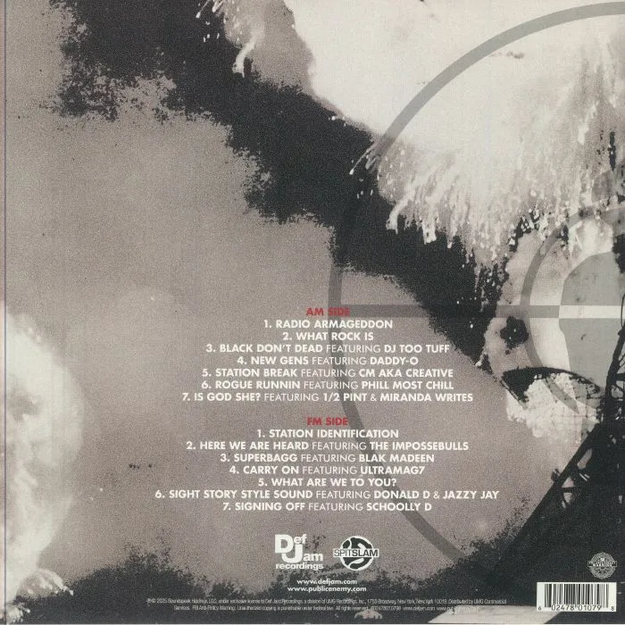 Обратная сторона обложки — CHUCK D — Chuck D Presents Enemy Radio: Radio Armageddon