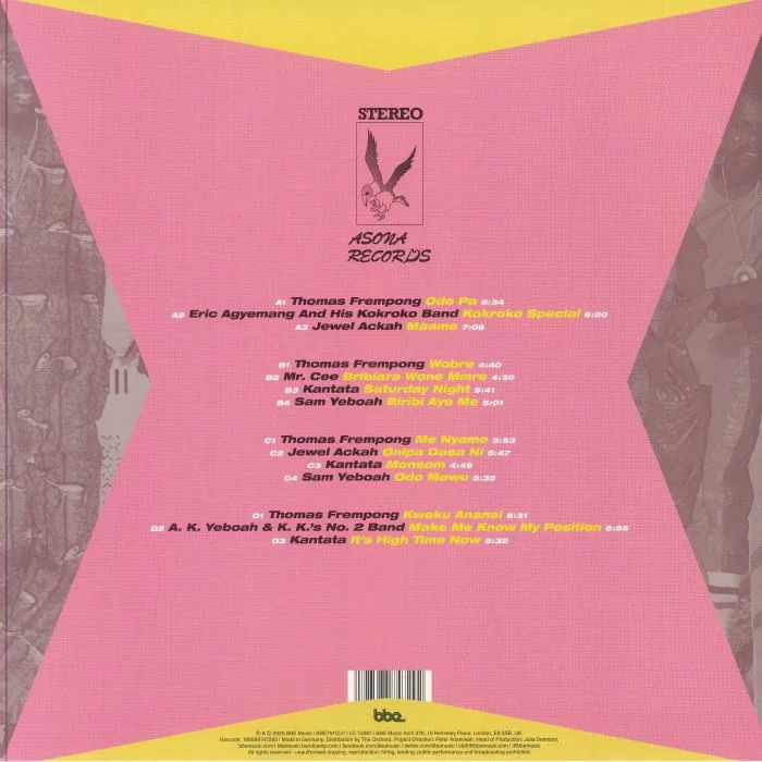 Обратная сторона обложки — VARIOUS — The Best Of Asona Records: Classic 80's Burger Highlife From Ghana