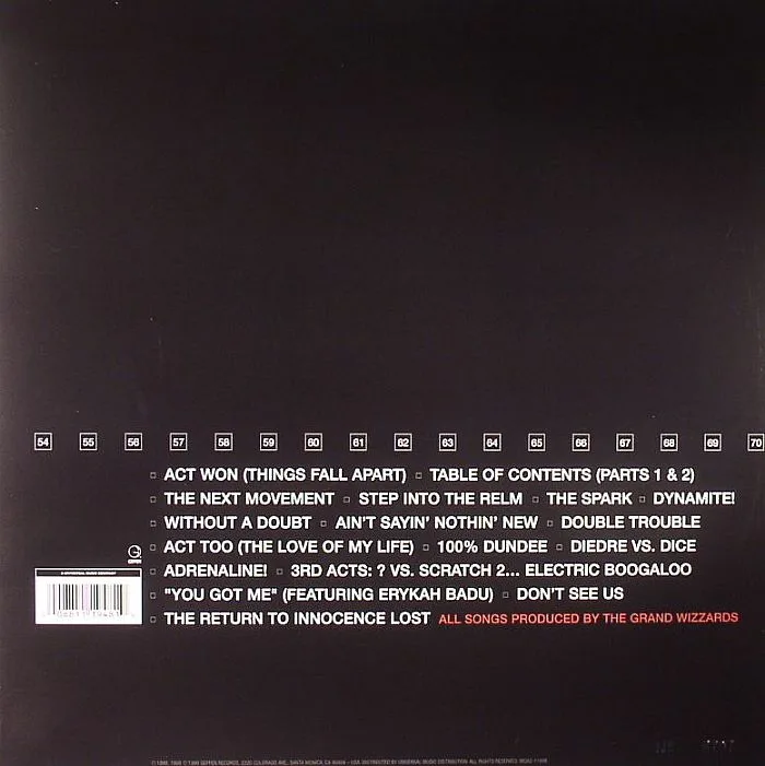Back cover — The ROOTS — Things Fall Apart