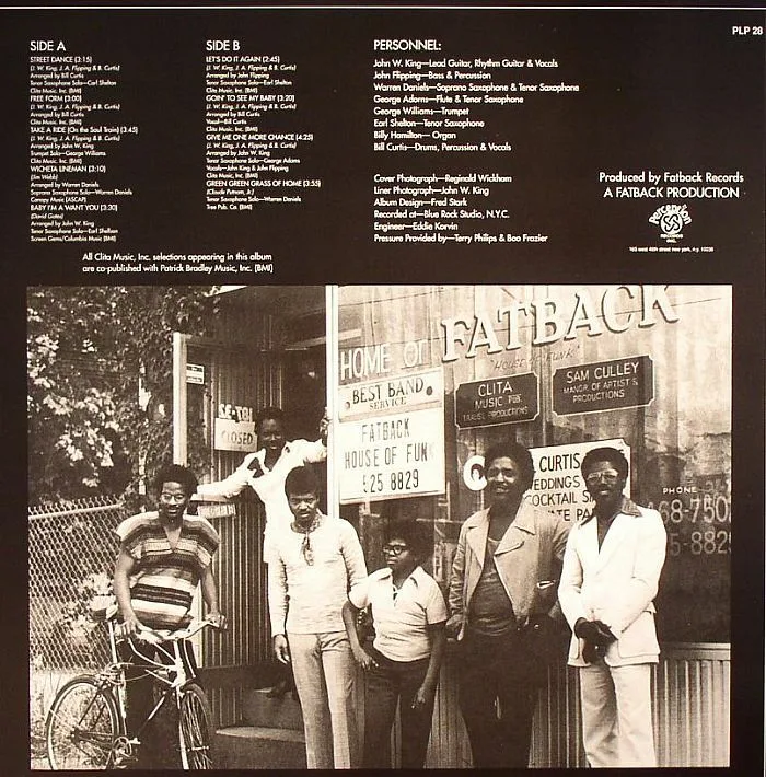 Back cover — The FATBACK BAND — Let's Do It Again (B-STOCK)