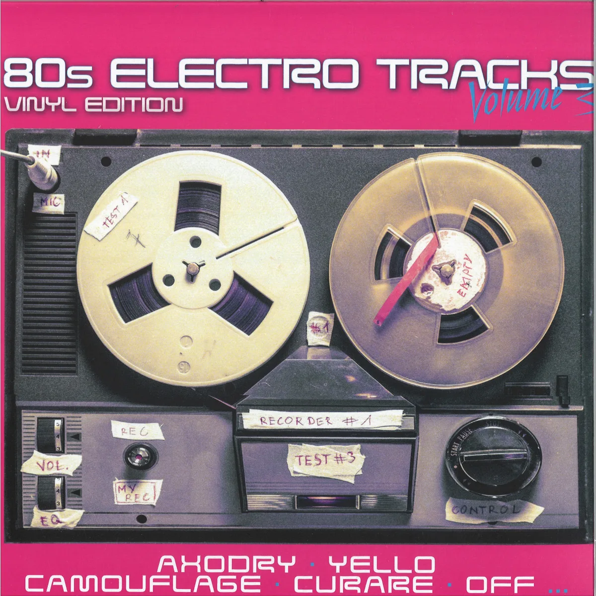 Лицевая сторона обложки — Various — 80s Electro Tracks - Vinyl Edition 3 LP