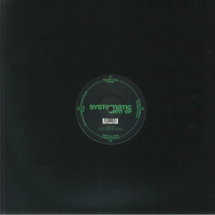 Back cover — Maxim LANY / DIMITRI ANDREAS / ROBERT BABICZ / DRUMCOMPLEX / FRANK SONIC — Systematic Gent