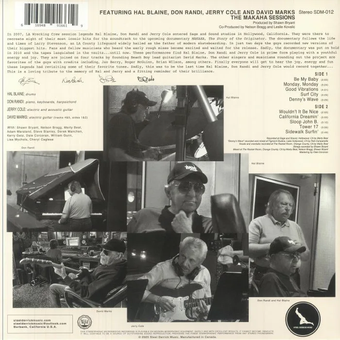 Back cover — The WRECKING CREW — The Makaha Sessions (Record Store Day RSD 2025)