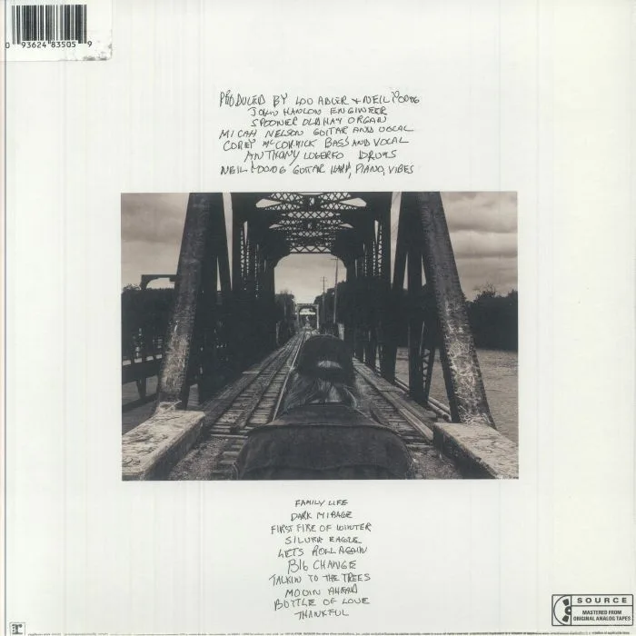 Back cover — Neil YOUNG / THE CHROME HEARTS — Talkin To The Trees