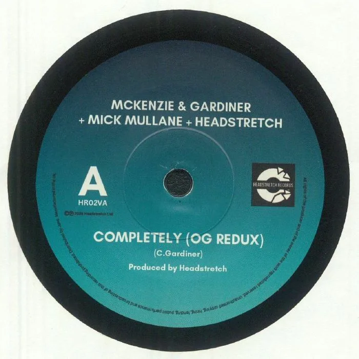 Лицевая сторона обложки — McKENZIE & GARDINER — Completely (OG Redux) / Hold On Tight (OG Redux) (repress with small center hole)