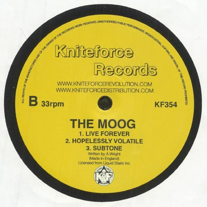 Back cover — The MOOG — Rush Hour