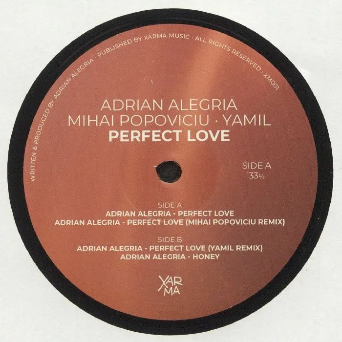 Front cover — Adrian ALEGRIA — Perfect Love