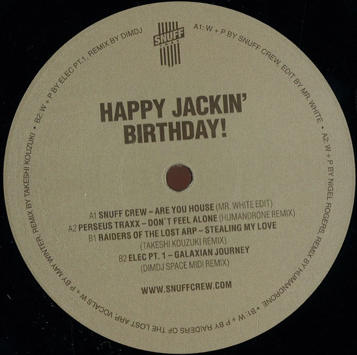 Обратная сторона обложки — Various — Happy Jackin' Birthday
