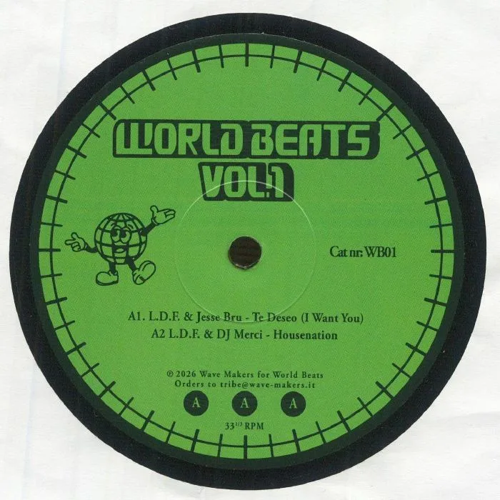 Front cover — LDF / JESSE BRU / RAHAAN / DJ MERCI — World Beats Vol 1