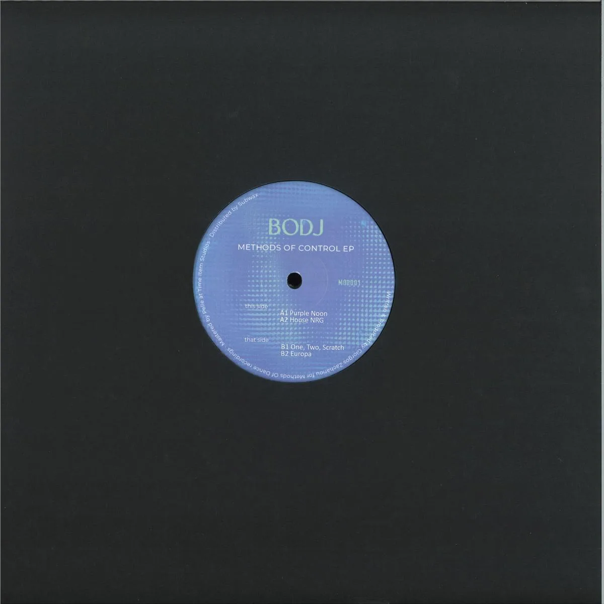 Обратная сторона обложки — BODJ — Methods of Control EP