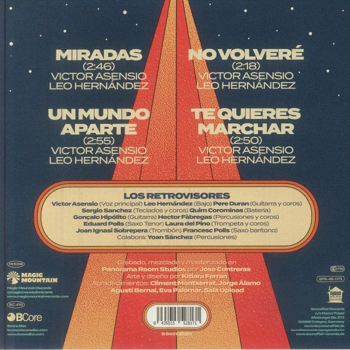 Back cover — LOS RETROVISORES — Cambio Y Corto