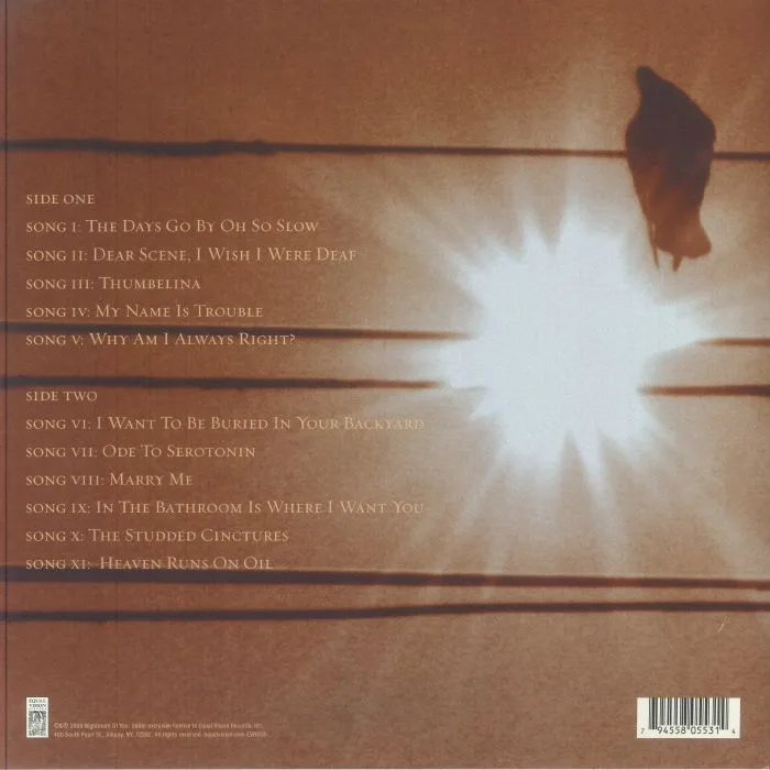 Обратная сторона обложки — NIGHTMARE OF YOU — Nightmare Of You (reissue)