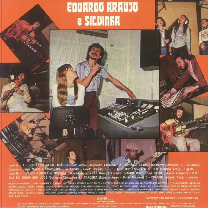 Обратная сторона обложки — Eduardo ARAUJO / Silvinha — Sou Filho Desse Chao
