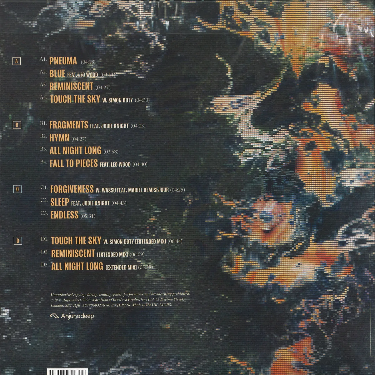 Back cover — Marsh — Endless LP 2x12"