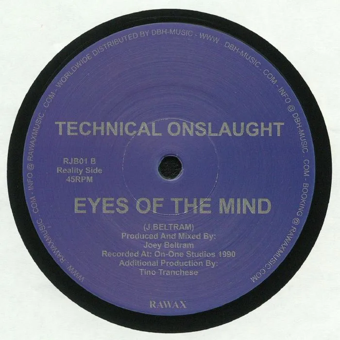 Back cover — TECHNICAL ONSLAUGHT aka JOEY BELTRAM — The Calling (reissue)