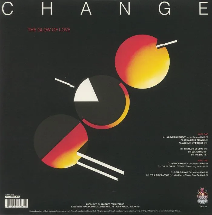 Обратная сторона обложки — CHANGE — The Glow Of Love (40th Anniversary Edition)