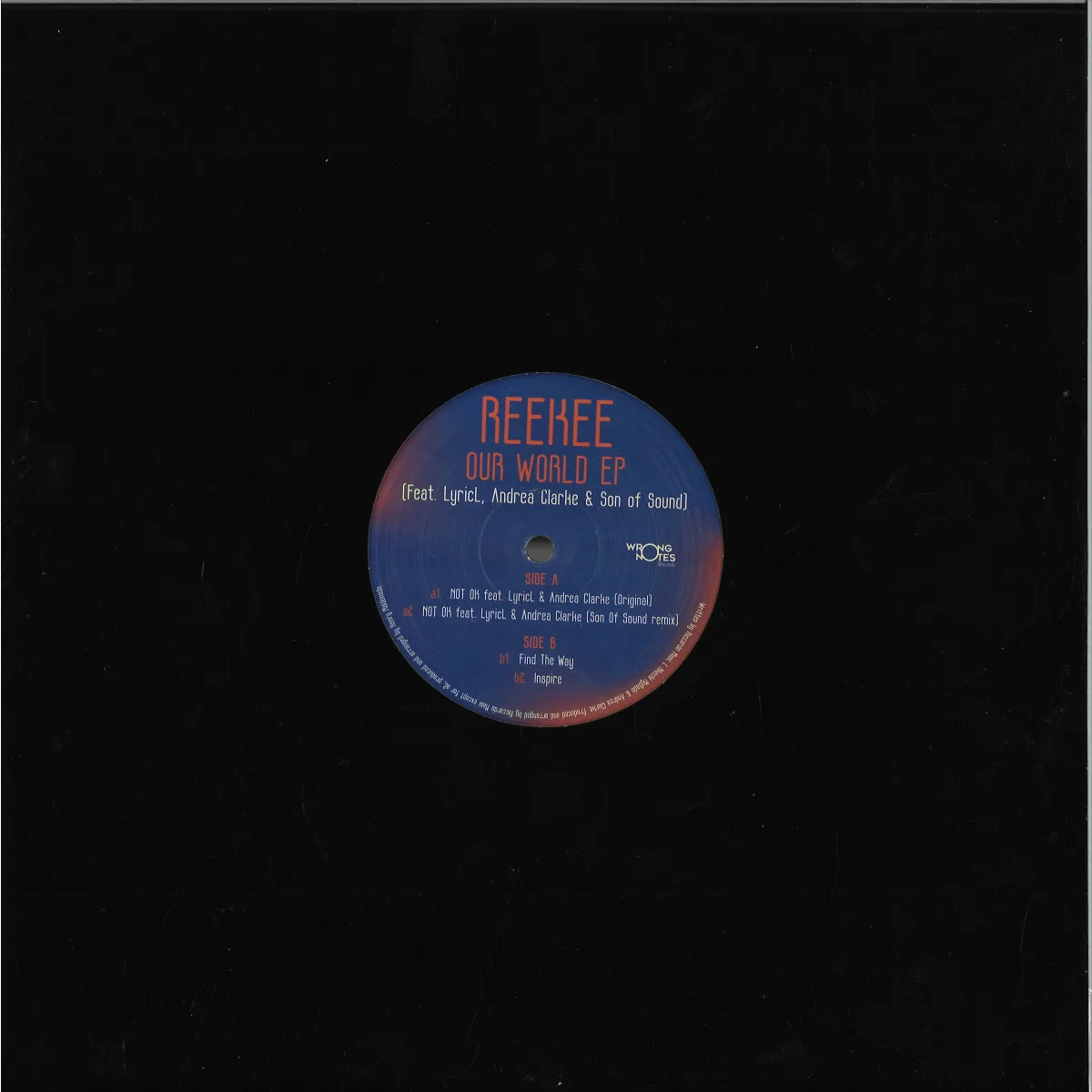Back cover — Reekee — Our World EP