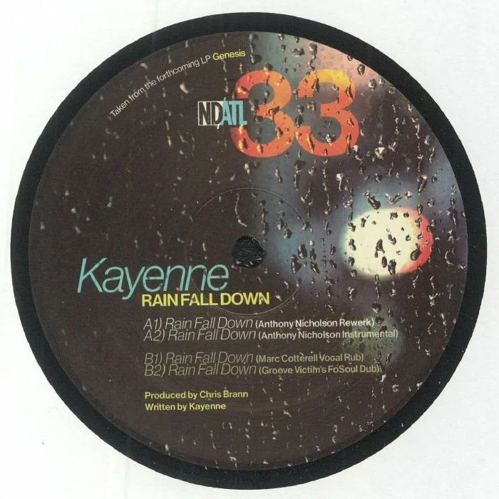 KAYENNE — Rain Fall Down (Anthony Nicholson, Marc Cotterell mixes)