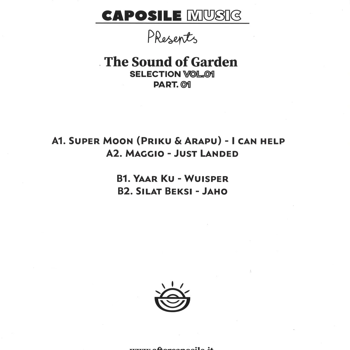 Обратная сторона обложки — Various — The Sound Of Garden Selection Vol I
