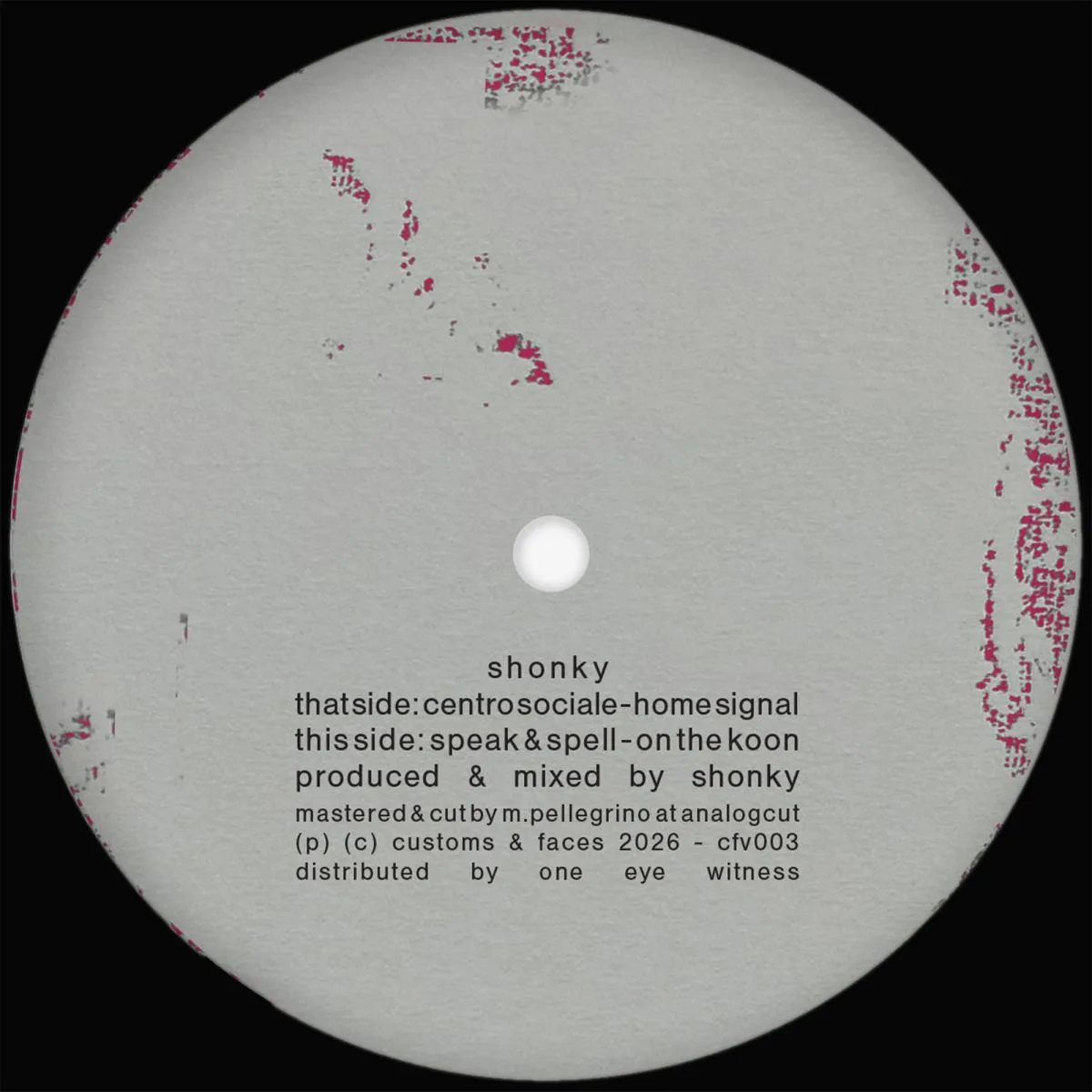 Обратная сторона обложки — Shonky — EP