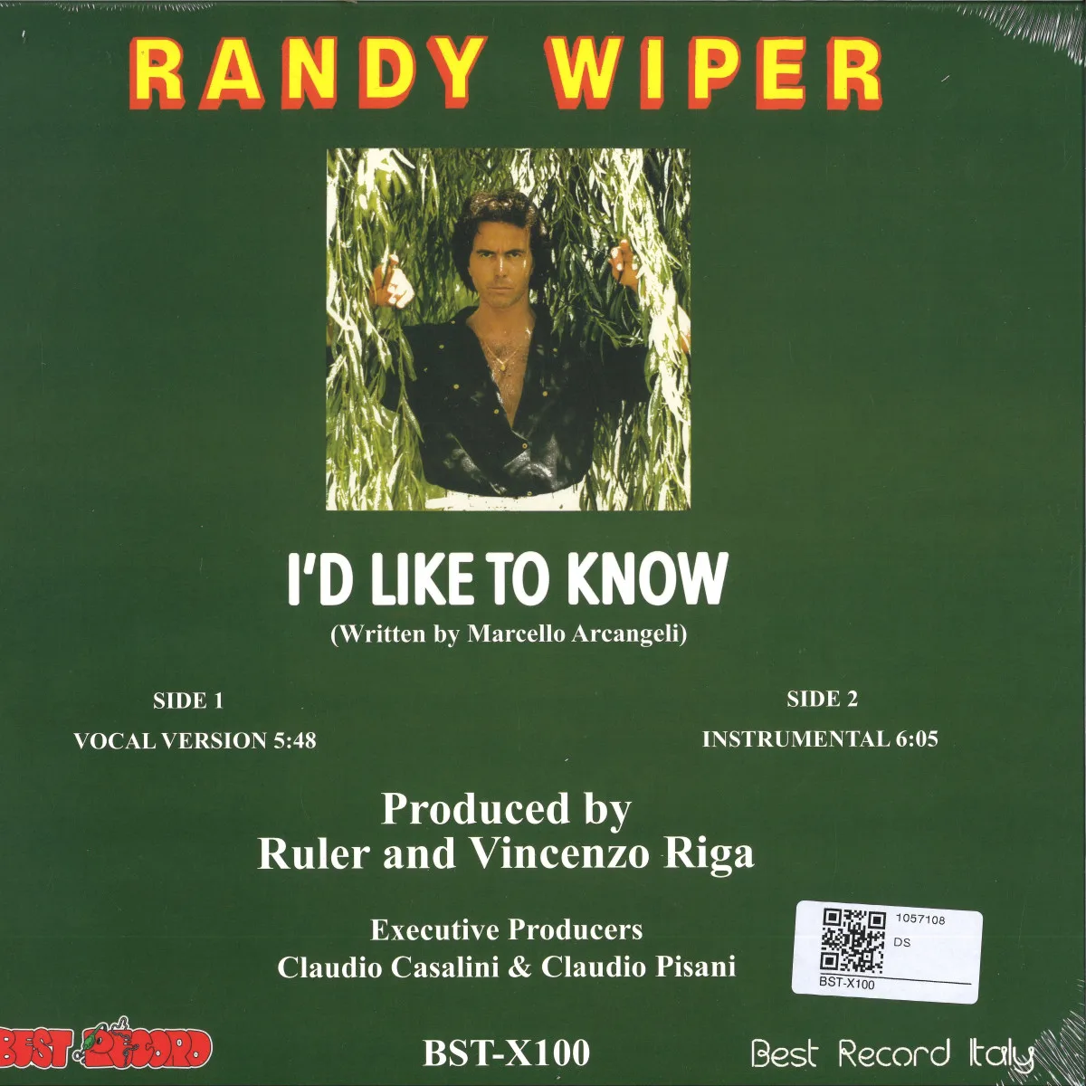 Обратная сторона обложки — Randy Wiper — I'd Like To Know