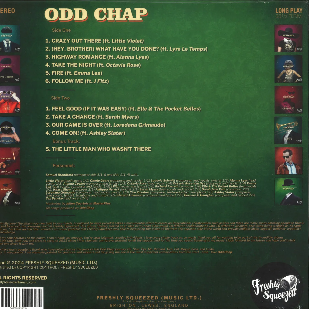 Обратная сторона обложки — Odd Chap — Collaborations