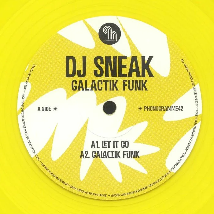 Front cover — DJ SNEAK — Galactic Funk EP