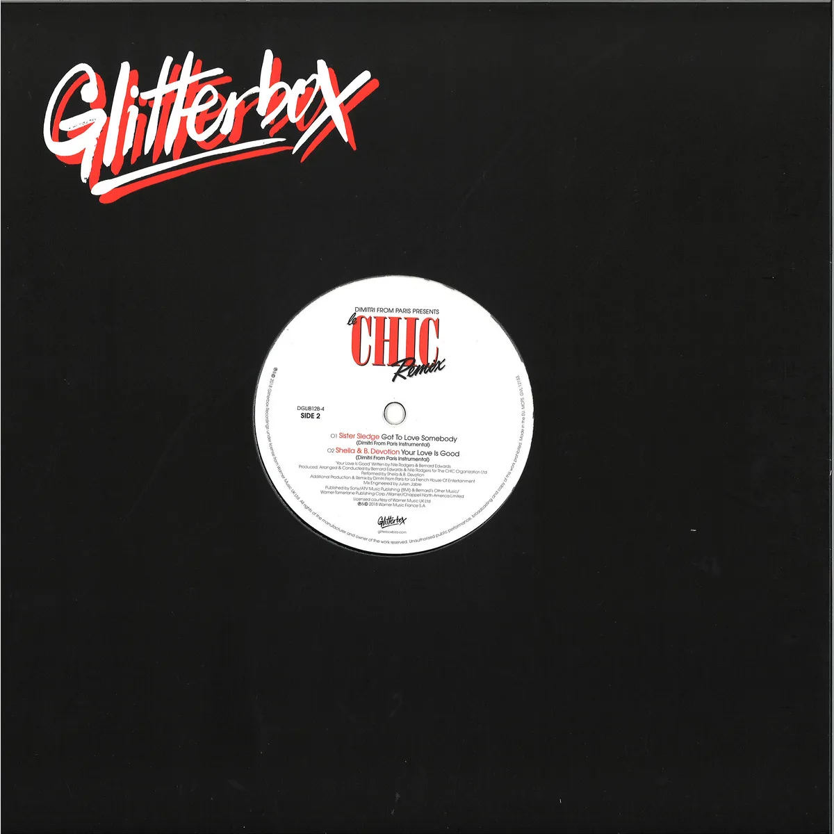 Back cover — Sister Sledge / Sheila & B. Devotion — Got To Love Somebody / Your Love Is So Good (Dimitri From Paris Mixes)